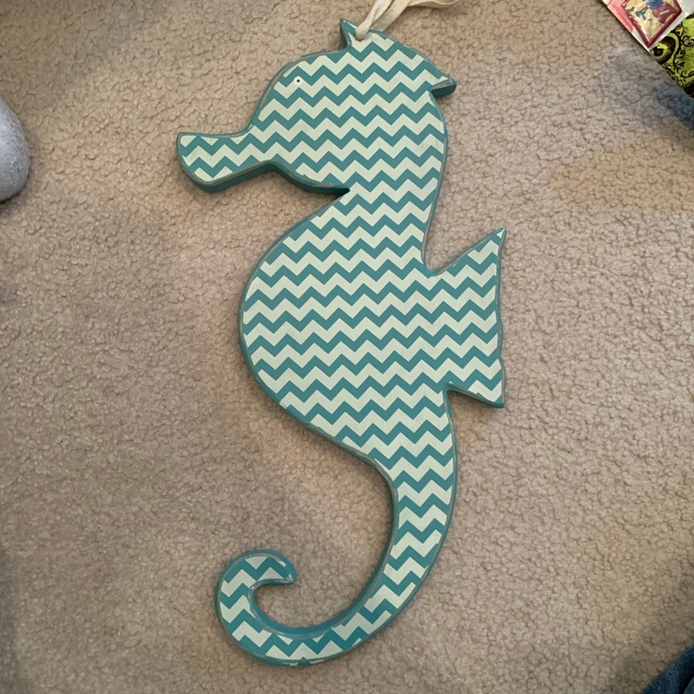 Primitives by Kathy Phillips wall hanging seahorse